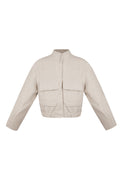 Woven Polyester Fiber Women's Jacket Casual Solid Color Fall/Winter